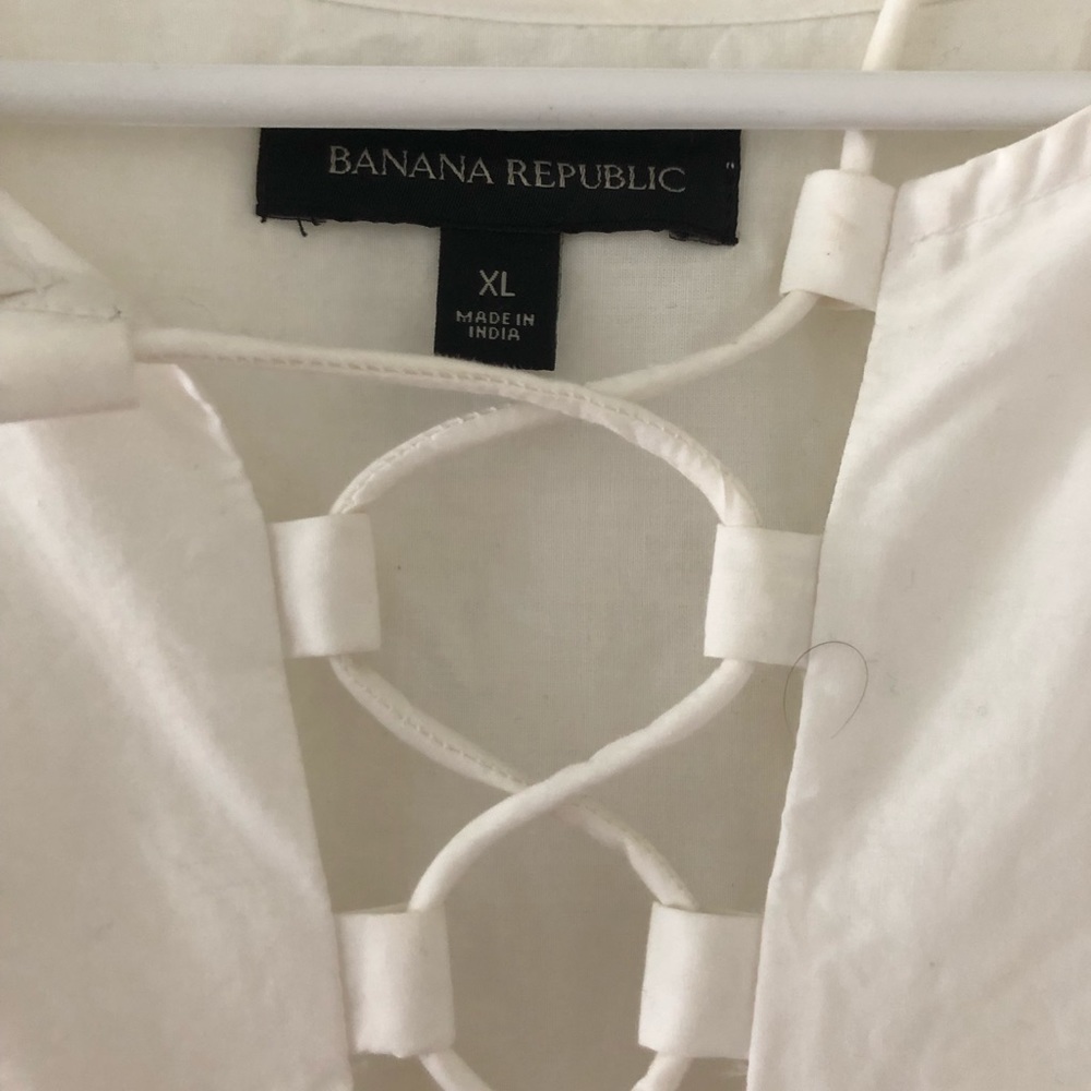 Banana Republic white eyelet dress
